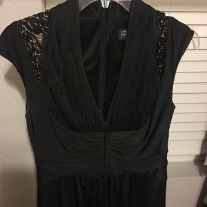 Beautiful Black Gown with Lace Detail